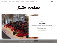 Tablet Screenshot of julialahme.dk